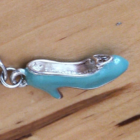 7" big girl Childs Sleeping Beauty charm bracelet apple comb heels - Picture 7 of 11